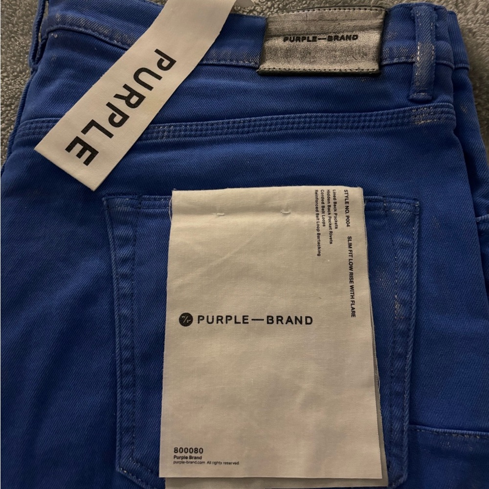 Purple Brand Men's Vibrant Blue Jeans